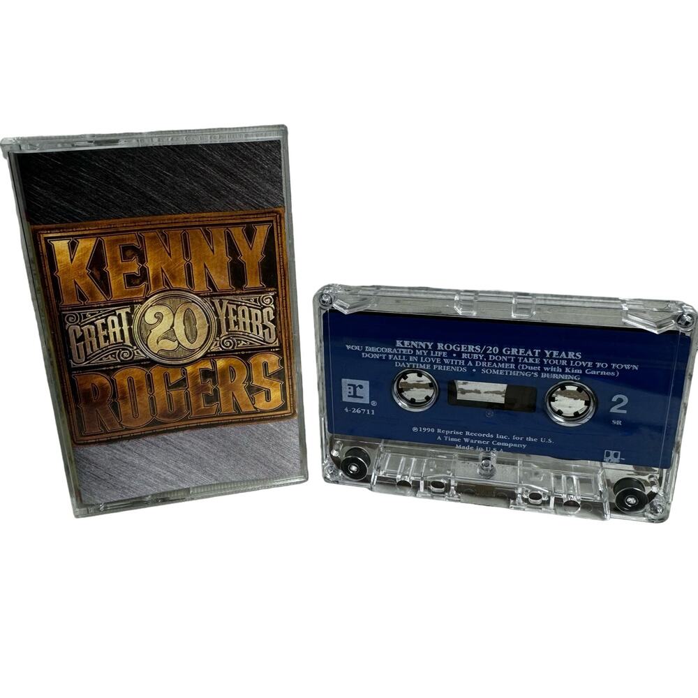 Kenny Rogers 20 Greatest Hits 1990 Reprise Records Cassette Tape Vintage Country